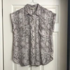 Snakeskin print blouse